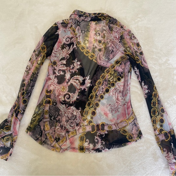 Timing Mesh Button Up Top - Picture 2 of 5